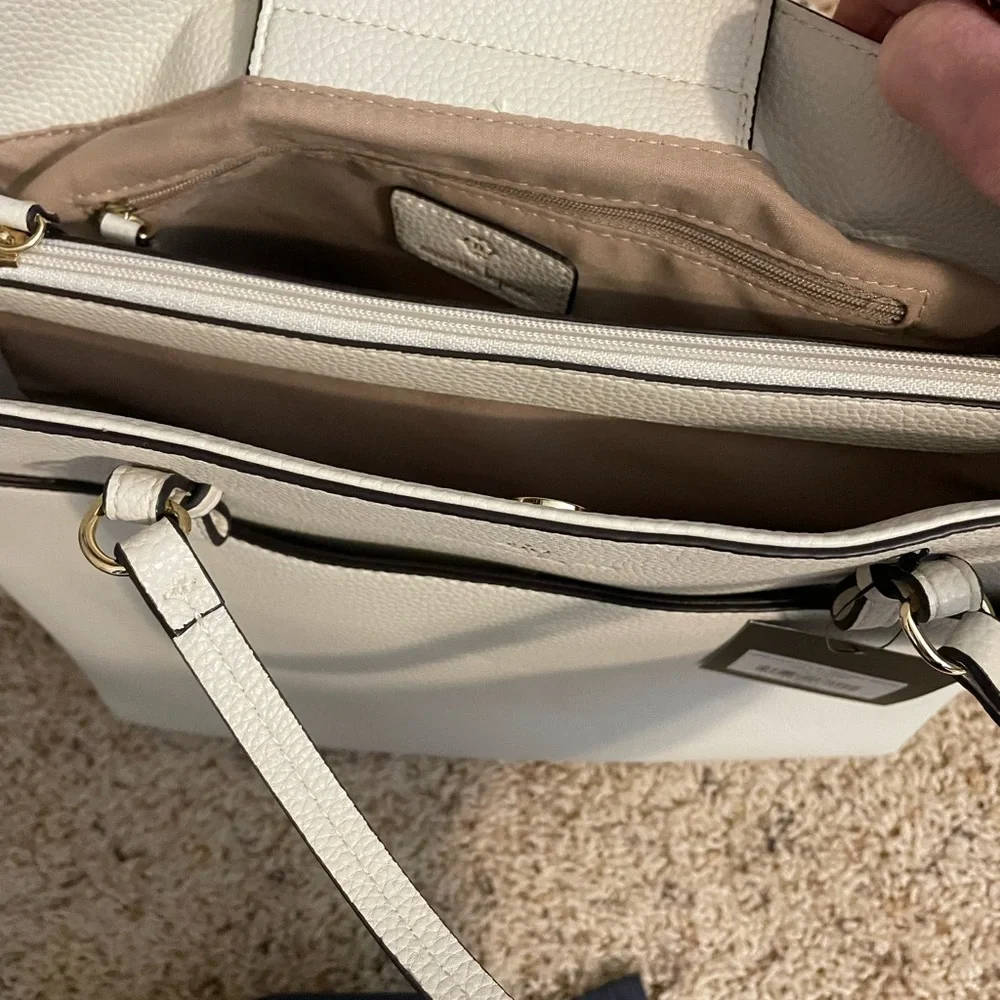 Nanette Lepore White Leather Tote (NWT) - Picture 4 of 5